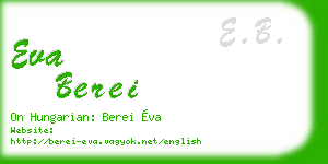 eva berei business card